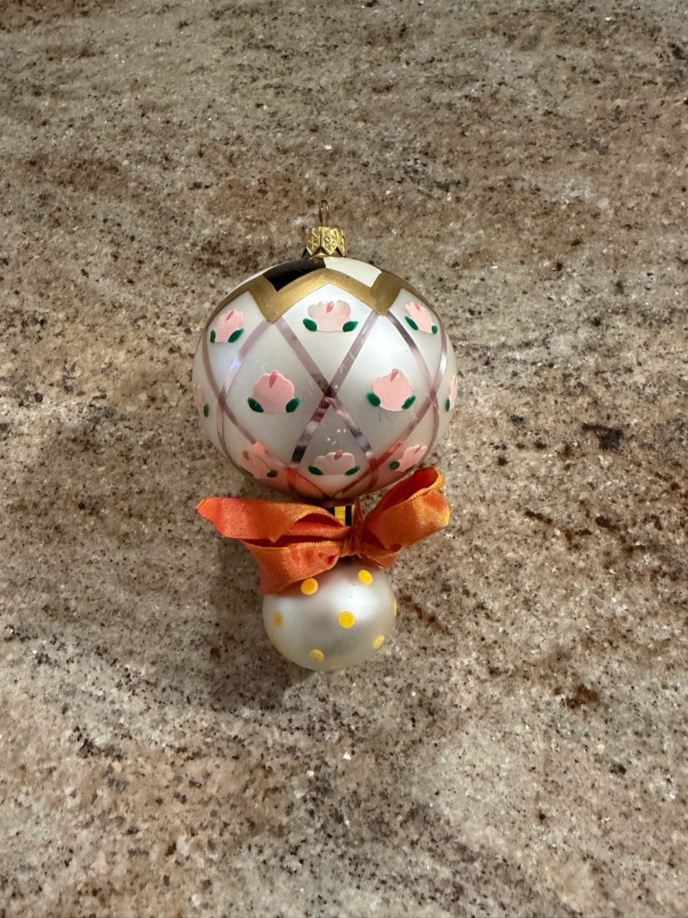 Mackenzie Childs Vintage Double Drop Ornament